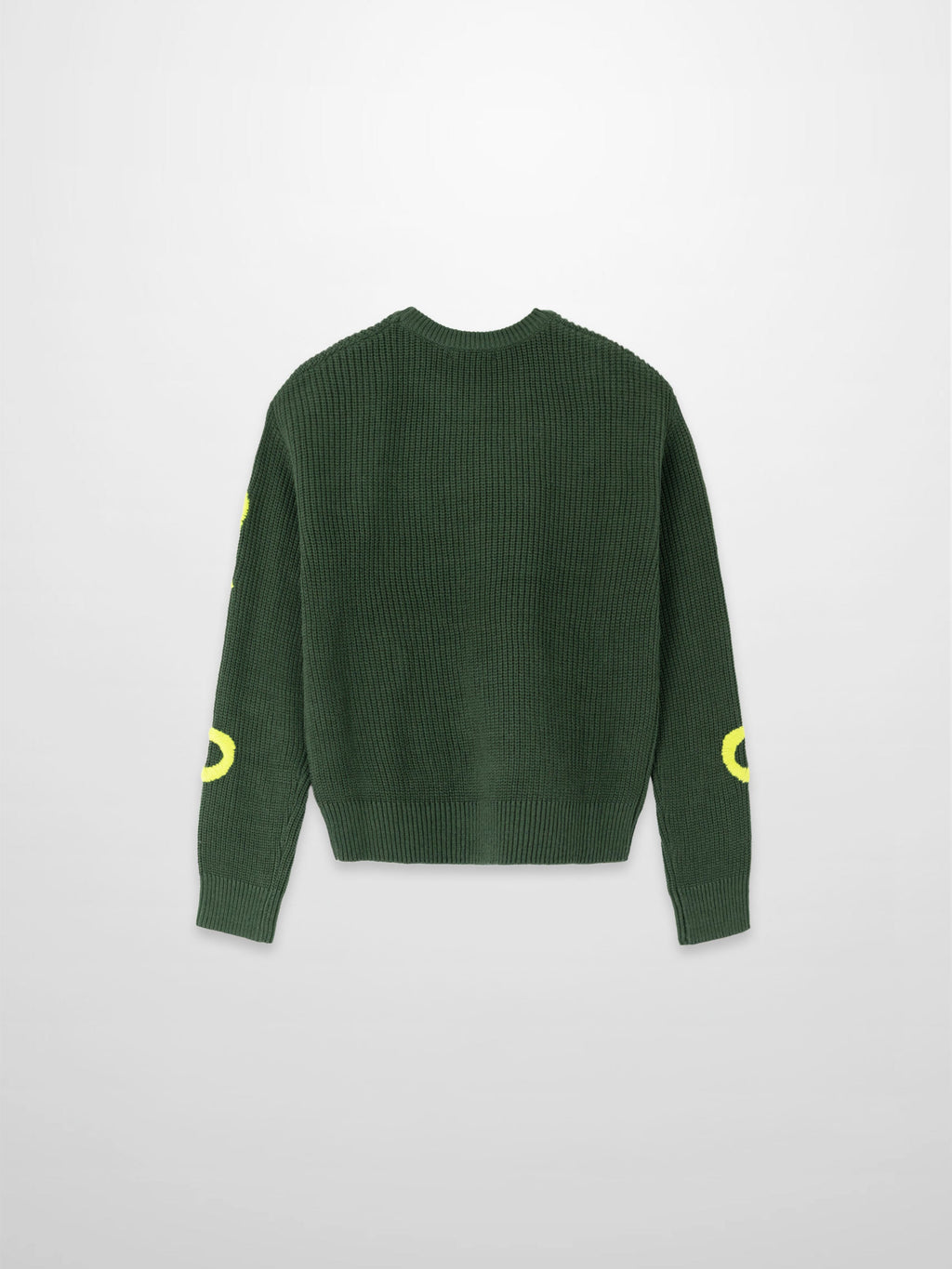 Bow Ribbon Sweater in Green/Lime - Cozy Knit with Elegant Detail