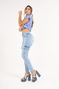 Push Up Jean MHT12411 - Colombian Denim Cargo Skinny Jeans