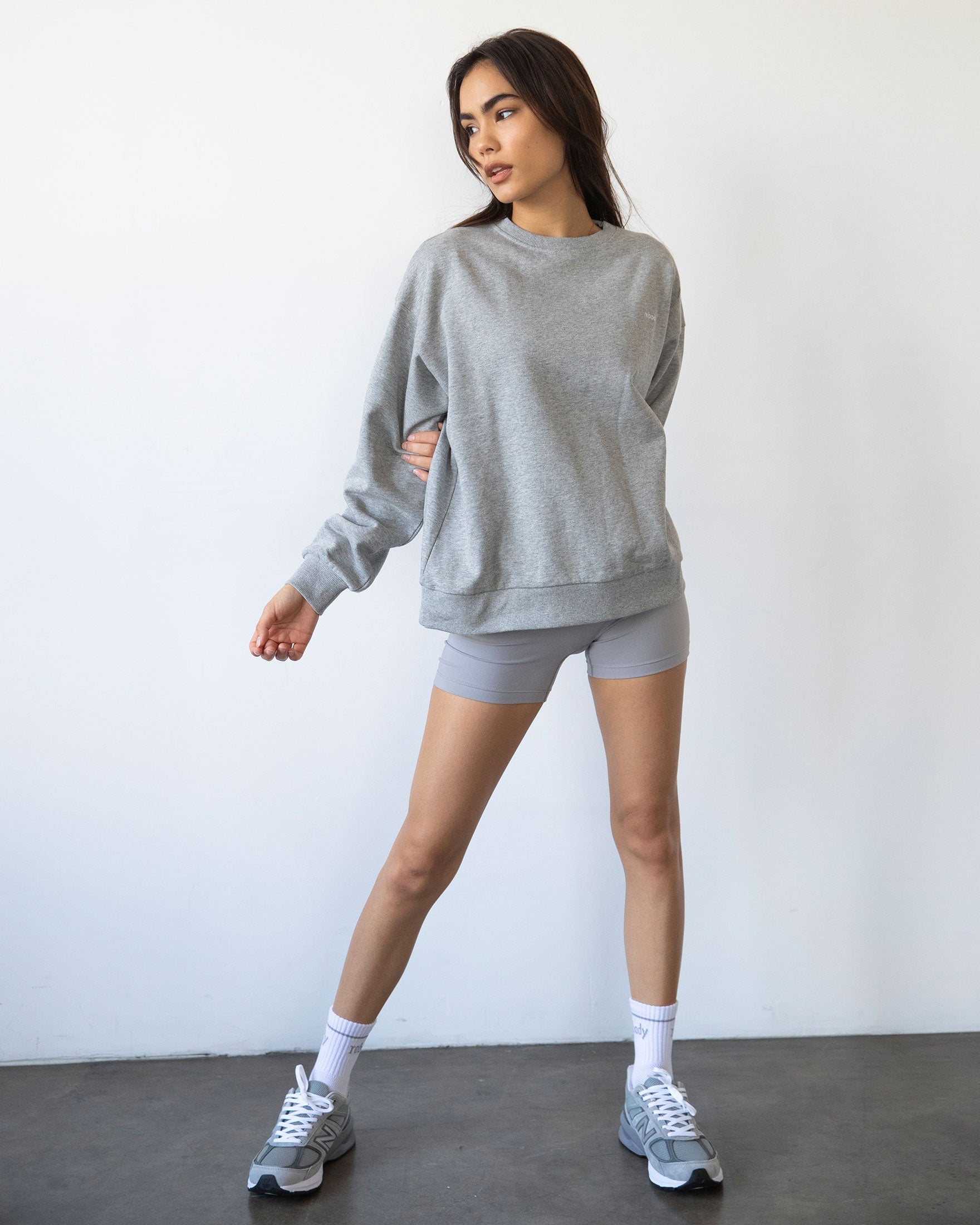 Rebody Lifestyle Crewneck Sweatshirt - Premium Cotton French Terry