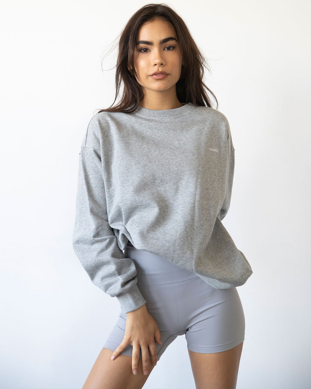 Rebody Lifestyle Crewneck Sweatshirt - Premium Cotton French Terry