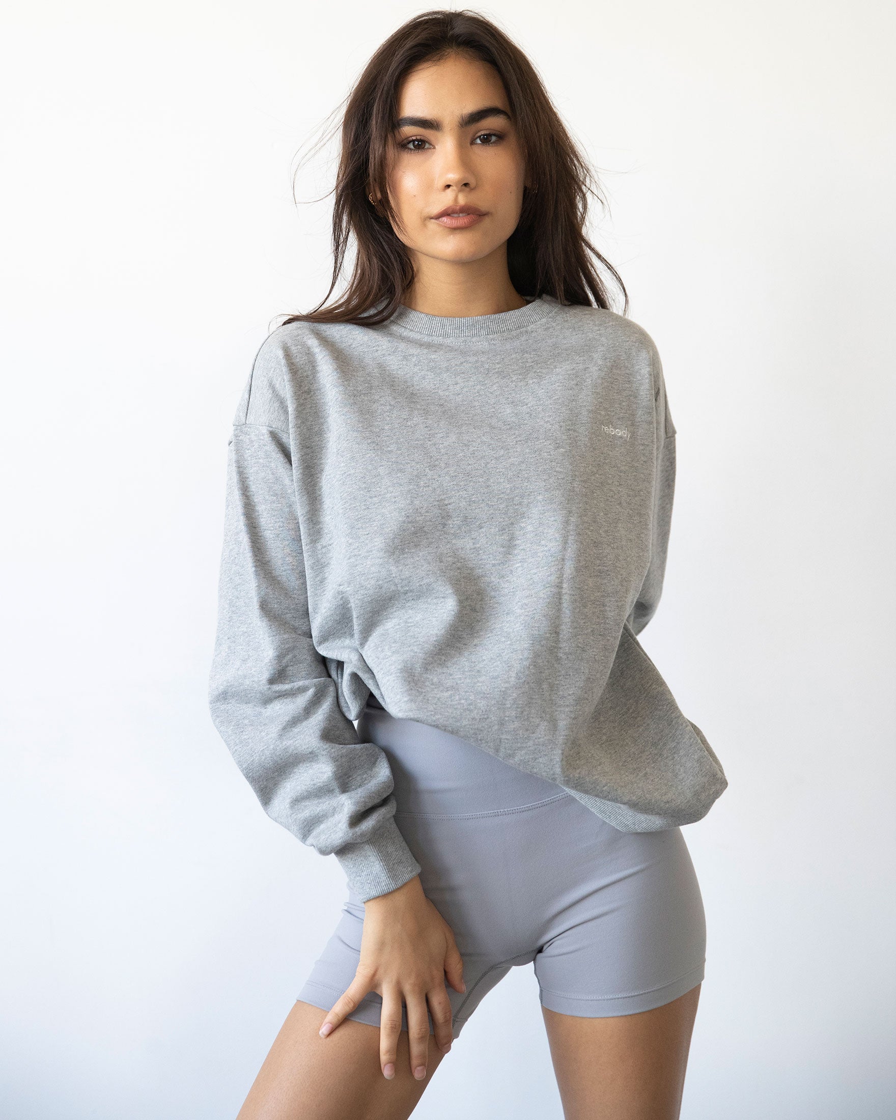 Rebody Lifestyle Crewneck Sweatshirt - Premium Cotton French Terry