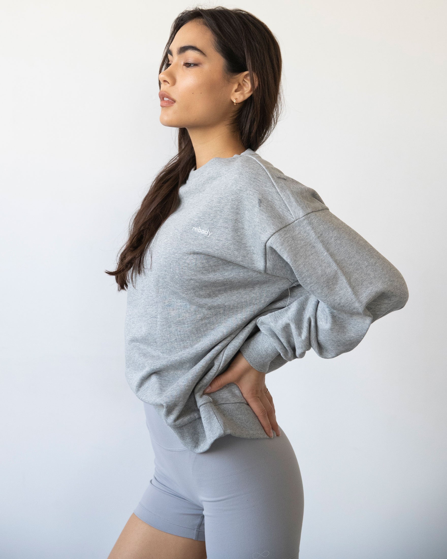 Rebody Lifestyle Crewneck Sweatshirt - Premium Cotton French Terry