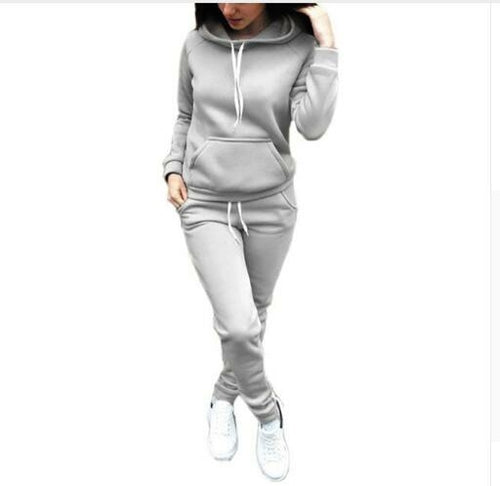 Women's 2-Piece Tracksuit Set - Hooded Pullover & Pants | Many Colors